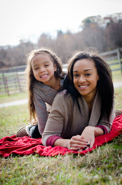 Mom and Daughter Photographs at Kinder Farm Park in Millersville